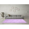 thumbnail image 3 of Ahgly Company Indoor Rectangle Solid Purple Modern Area Rugs, 2' x 4', 3 of 4