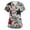 Beige #163, variant on 250th Anniversary USA Scrub Tops for Women Casual Short Sleeve American Flag Print Scrub Shirts V Neck Independence Day Patriotic Scrubs Medical Nurse Uniform Nursing Workwear with Pockets, 2XL