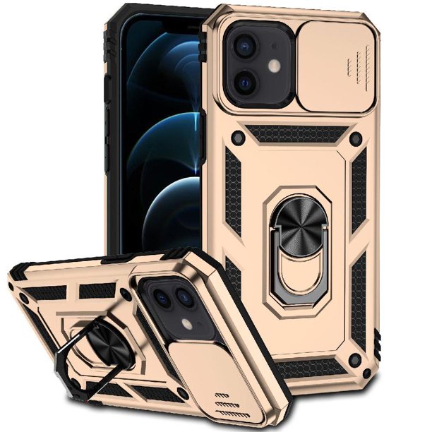 Estuche GANGXUN para iPhone 12 Mini, soporte giratorio 360°, estilo mecánico y magnético