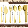 thumbnail image 2 of Gold 20P Flatware Serving Set, 2 of 7
