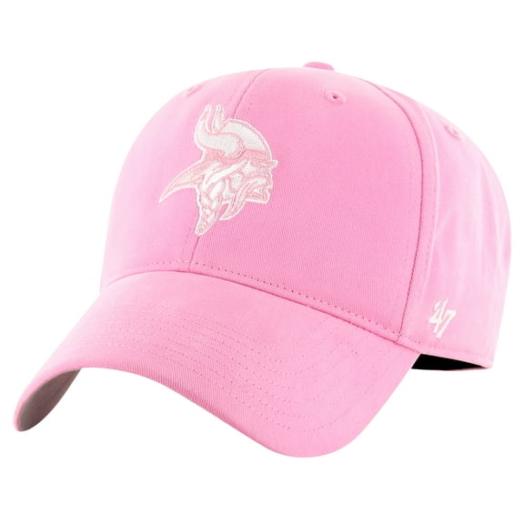 Girls Youth '47 Pink Minnesota Vikings Rose MVP Adjustable Hat