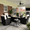 Black /Beige, variant on LayinSun 5 Pieces Outdoor Patio Furniture Set, Rattan Wicker Sectional Swivel Rocker Chairs Sets