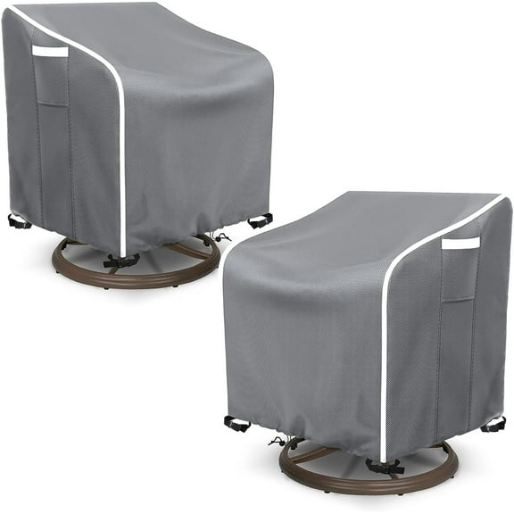 STARTWO Swivel Lounge Chair Cover 2 Pack,Waterproof Heavy Duty Outdoor Chair Covers,Patio Chair Covers Fit for Outdoor Furniture Patio Chairs 37.5 W X 39 D X 38.5 H Inches
