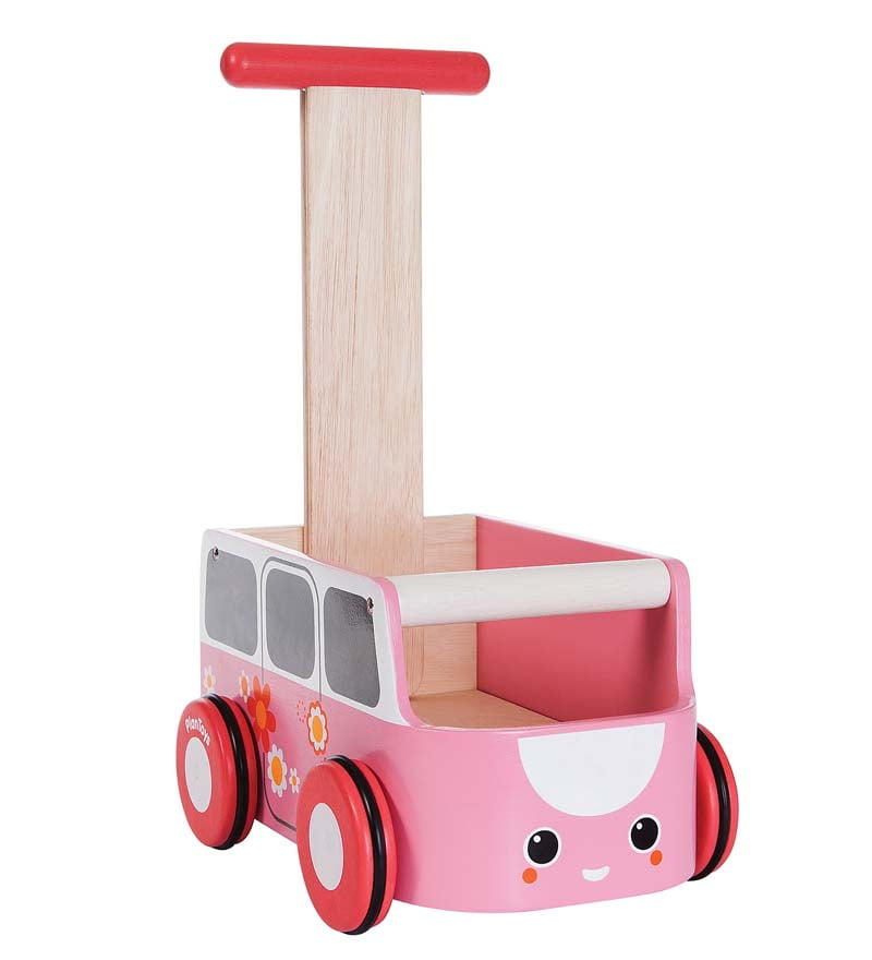 pink push along walker