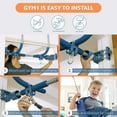 thumbnail image 4 of Gym1 Indoor Doorway Gym Set - Sensory Swing & Grip Rings - Adjustable Door Frame Pull-Up Bar for Kids & Adults - Door Frame Jungle Gym with Agility Ladder - 4-Piece, Blue, 4 of 6
