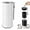 White, variant on Portable Sunflower Seed Spit Cup with Shell Storage, 3D Printed Compartment Snack Container for Pistachios & Seeds, Mess-Free Snacking for Car, Travel, Baseball Games (Black)