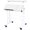 White, variant on DlandHome Adjustable Rolling Sit-Stand Desk, Mobile Computer Desk Stand Up Workstation, White