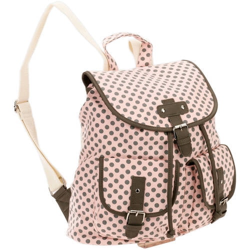 No Boundaries - 18 Printed Canvas 2 Pocket Flap Backpack - Walmart.com ...