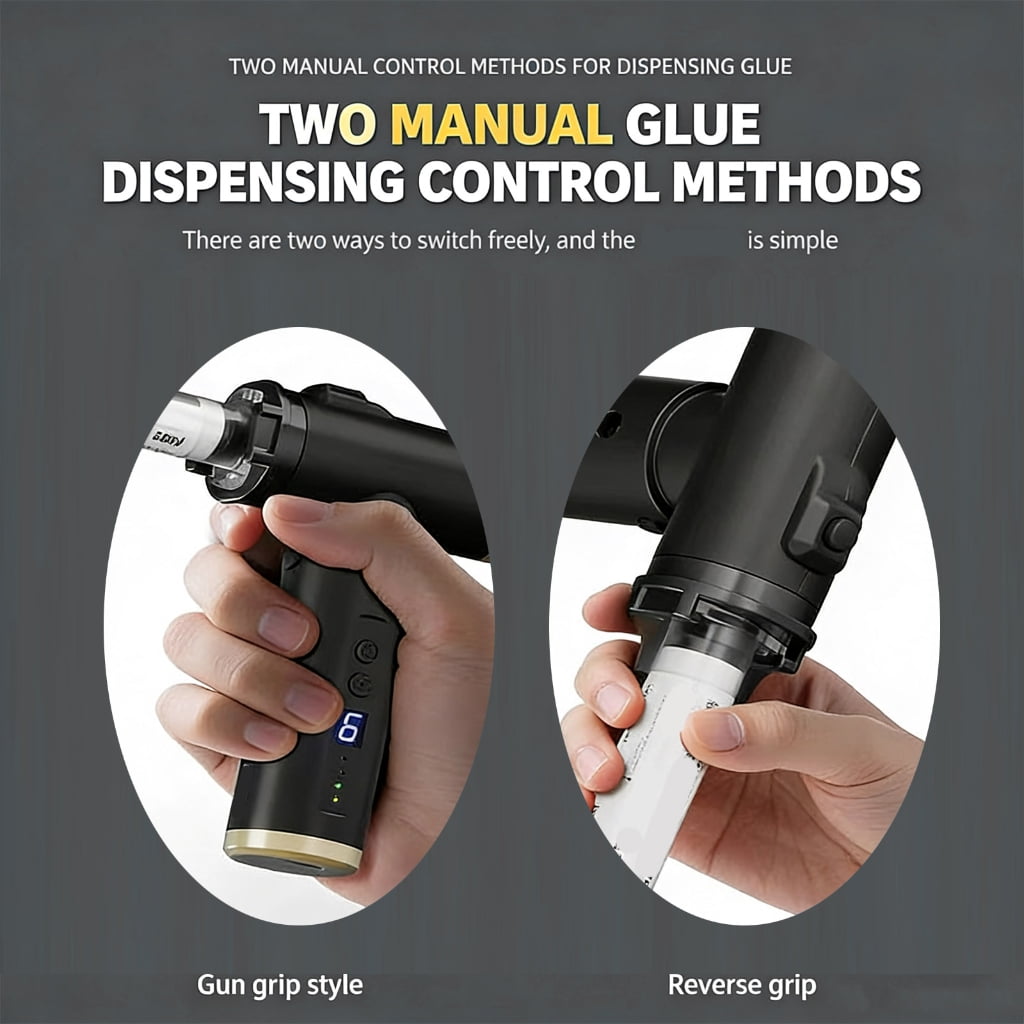 Cordless Electric Adhesive Guns Portable Design Featuring Double Adapters for Precise Application