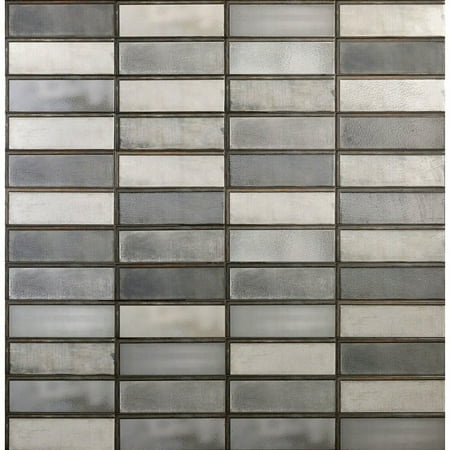 Turbine Industrial Glass Steel 4x12 Ceramic Wall Tile