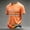 Orange, variant on Men's Rainbow Pride T-Shirts with Vintage Graphic Prints and Colorful Collars Featuring Soft Cotton Blend for Summer Days Pride Parades LGBTQ Events Independence Day Parties Orange S