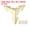 Gold Tone, variant on 30x30x30mm Metal Box Corner Protectors Electroplated Silver Tone 10 Pack