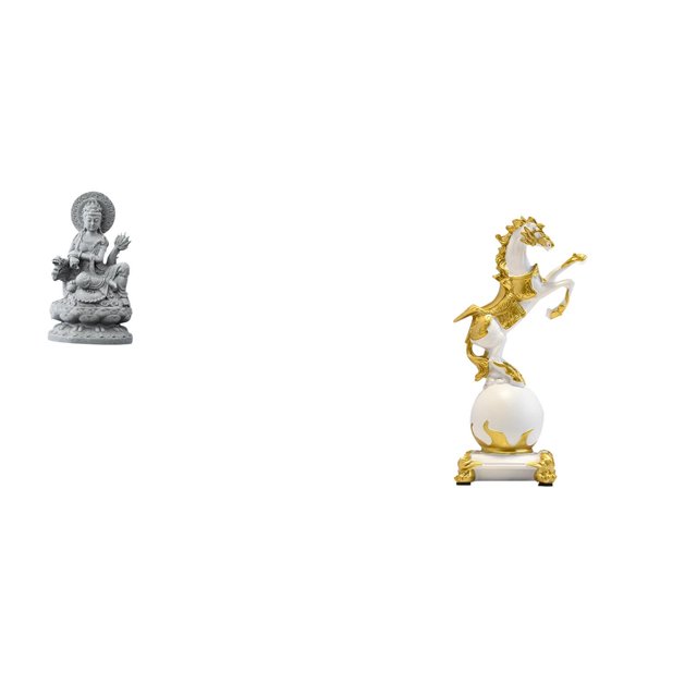 Figura De Caballo Guan Yin, Estatua Moderna De Colección Feng Shui, Escultura De Buda Femenina, Adorno De Mesa Chino, Artesanía Animal, Centro De Mesa