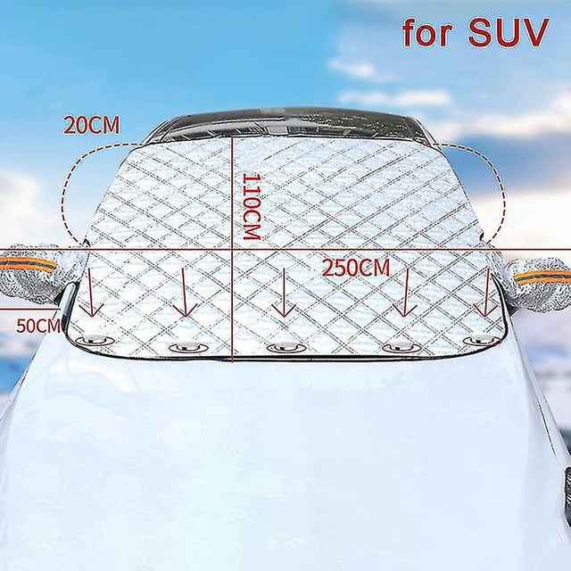 Parasol para parabrisas delantero de coche con imán y orejas, antisol y antihielo - xinhan