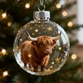 thumbnail image 5 of 2026 Wildlife Wonders Collection Crystal Glass Ornament, Vivid 3D Animal Christmas Decoration, Clear Plastic Xmas Balls, Luxury Winter Tree Decor Sparkling Star Accents,Holiday Ornaments (Cute Dog), 5 of 7