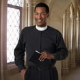 thumbnail image 2 of Clerical Shirt-Long Sleeve Banded Collar-16X34/35-Black, 2 of 4