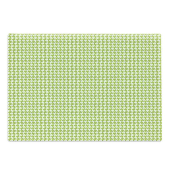 Houndstooth Cutting Board, Abstract Textile Pattern Scottish Four-Pointed Checks Motif, Decorative Tempered Glass Cutting and Serving Board, in 3 Sizes, by Ambesonne