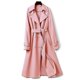 thumbnail image 3 of Jwl-gabardina para Mujer otoño nuevo liso doble botonadura manga larga cortavientos Mujer prendas de vestir exteriores elegante Gabardina Mujer 4xl, 3 of 5