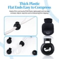 thumbnail image 6 of Kironypik 50pcs Cord Stopper Slide Rope Professional Adjustable Stopping Buckle Part Lanyard Part Lock Clamp Bags Clothes Accessories, 6 of 6