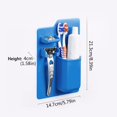 thumbnail image 3 of Less Than 5 Rack Silicone Suction Cup Hanging Multi Functional Wall Mounted Toothbrush Holder Storage Organizer Items Shower Toothbrush Holder, 3 of 5