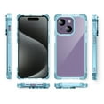 thumbnail image 3 of Shockproof Clear Designed for iPhone 13, [Camera & Screen Raised Edge Protection] [Air Guard Four Corner Bumper 15FT Drop Protection] [Not Yellowing] Soft Slim Silicone Case, Blue, 3 of 9