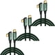 thumbnail image 1 of Cable de transferencia Tipo C GoldLink 2LI 3Pzas 2m Rápida 240 W 5-A Tipo C 90° Tipo C Verde., 1 of 1