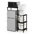 thumbnail image 3 of Furinno Turn-N-Tube Toolless Kitchen Storage Shelf Tall, Americano/Black, 3 of 6