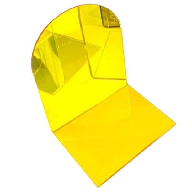 Sujetalibros, Sujetalibros Pesados Decorativos De Escritorio De Acrílico Transparente Antideslizante Grueso Para Oficina De Estudiantes En Forma De L, Con Cómoda