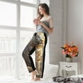 thumbnail image 5 of Kdxio Women's Comfy Stretch Golden White Tiger Print Drawstring Pajama Pants-Large, 5 of 5