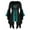 Green, variant on Womens Plus Size Clearance $5,Women Halloween Gothic Criss Cross Sequined Insert Butterfly Sleeve T-shirt Tops