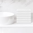 thumbnail image 2 of Unique Bargains Cotton Wash Cloths for Face Striped Face Cloths Highly Absorbent Towels White, 2 of 7