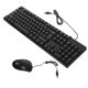 thumbnail image 2 of 1 set Keyboard Mouse Combo Teclado de tamaño completo Teclado de Teclado con cable de español, 2 of 6