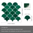 thumbnail image 3 of HOMEART Peel and Stick Backsplash Fish Scale Gel Tile, Scallop Stick on Wall Tiles Kitchen Backsplash, 3 of 7