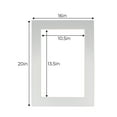thumbnail image 3 of Metallic Silver Acid Free 16x20 Picture Frame Mats with White Core Bevel Cut for 11x14 Pictures -, 3 of 3