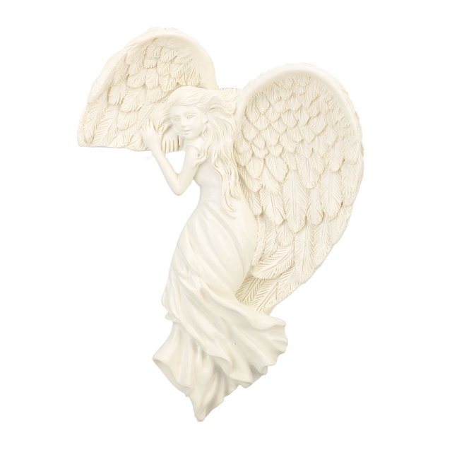 Resin Angel Door Frame Decoration, Elegant And Exquisite Design, Versatile Usage, European Style Charm With Awakening Angel Wing Frame Gift For Home Or Office Decor