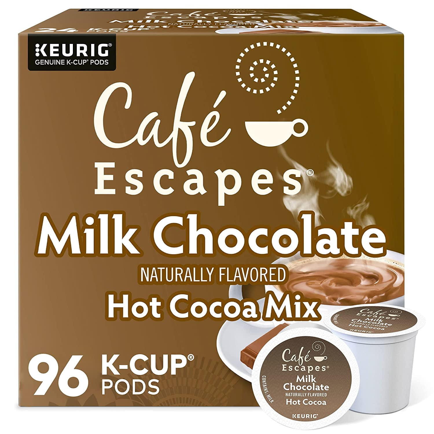 Escapes Milk Chocolate Hot Cocoa K-Cups 