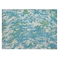 thumbnail image 2 of Addison Rugs Chantille Indoor/Outdoor Transitional Swirls Teal Washable Rectangle Rug, 1'8" x 2'6", 2 of 6