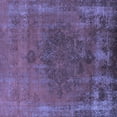 thumbnail image 1 of Ahgly Company Machine Washable Indoor Square Oriental Blue Industrial Area Rugs, 5' Square, 1 of 4