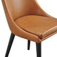 thumbnail image 3 of Side Dining Chair, Tan, Vegan Leather, Kitchen Cafe Bistro Hospitality Restaurant, Modern Contemporary HB32917, 3 of 8