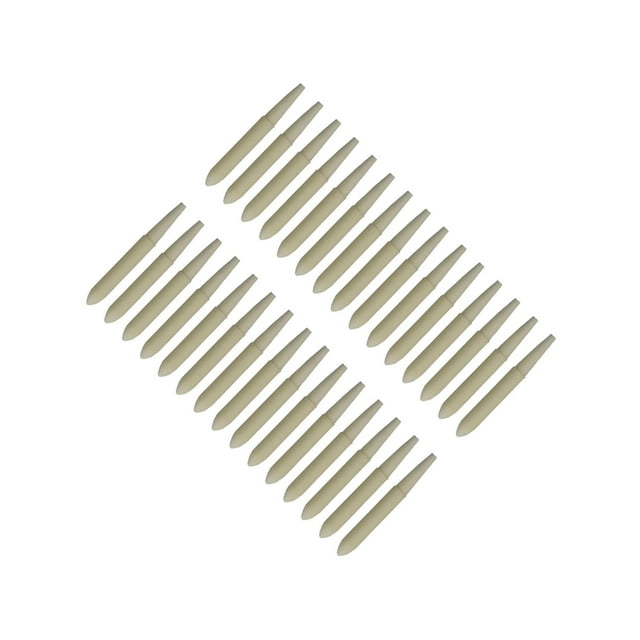 bedienty 30x Stylo Rechargeable Double Tête Stylo Fin Outil Plume pour Tableau Blanc Remplacement 80x10MM Bricolage Blanc 34.5x4x2MM