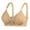 Beige, variant on QLEICOM Everyday Bras for Women, Women's Comfort Lift Wirefree Bra Solid Color Comfortable Hollow Out Perspective Bra Underwear No Rims Bras No Underwire Beige Cup 40/90BC
