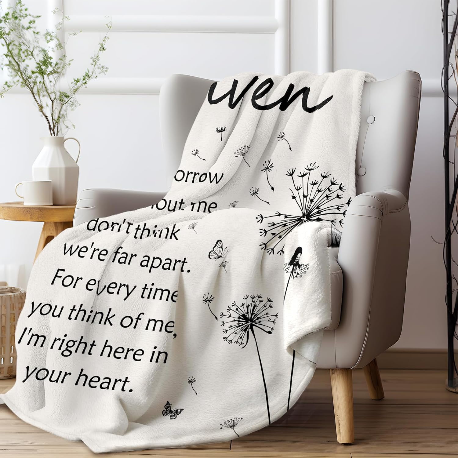 Memorial Sympathy Gifts for Loss of Loved One, Soft Flannel Memorial Blanket, Bereavement Gift Idea, Grief Condolences Sorry for Your Loss for Mom Dad Grandma Grandpa Sister