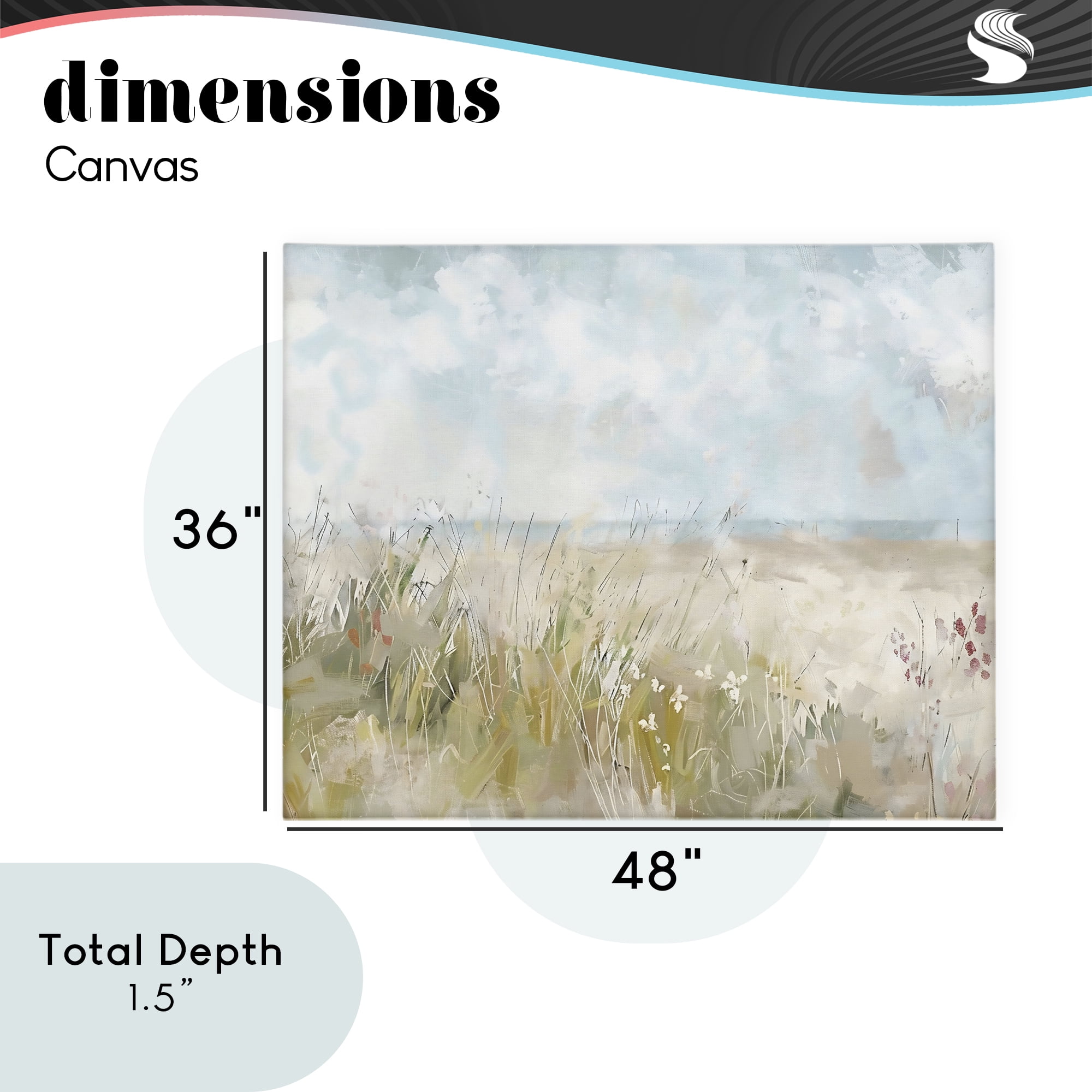 Stupell Industries Flowers By The Ocean Canvas Wall Art, design by Creative Studio