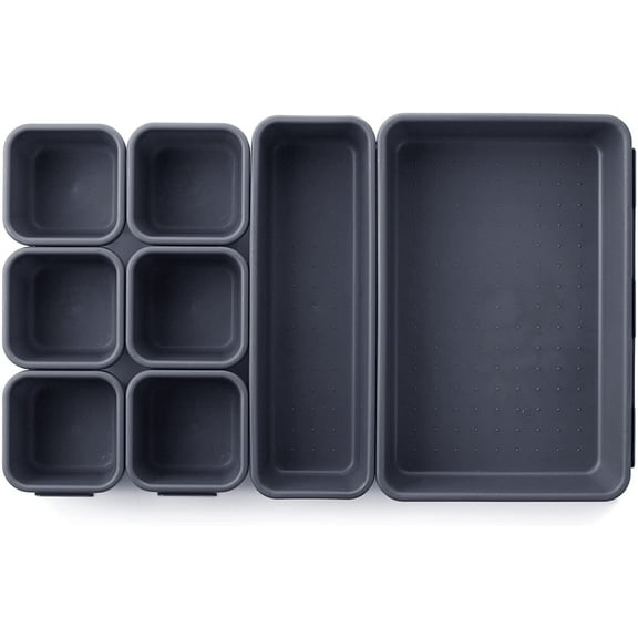 Mr. Pen- Interlocking Desk Drawer Organizer, 8 Pcs, Drawer Organizer