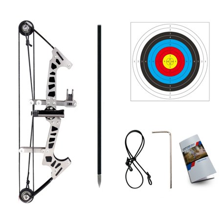 BESTSKY Archery Bow Set Left and Right Hand Compound Bow Hunting Bow Metal Material Catapult Rh/Lh for Practice Archery Bow and Arrow