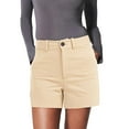 thumbnail image 3 of Coduop Women Retro Low Cut Cargo Shorts Denim Short Sweatpants Casual Stretchy Sweatshorts, 3 of 7