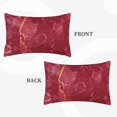 thumbnail image 4 of Balery Abstract Red Marble Bedding Queen Pillow Cases - Envelope Closure - Soft Brushed Microfiber Fabric - Shrinkage and Fade Resistant Pillow Cases-20"x30", 4 of 9
