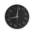 thumbnail image 3 of Non Ticking Wall Clock, Silent 8 Inch Round Clock With Easy To Read Numerals, Light Transmitting Glass For Office Classroom Bedroom Bathroom, 3 of 8