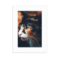 thumbnail image 1 of Brown Cat Stare Profile Animal Vintage Desktop Photo Frame Picture Display Decoration Art Painting, 1 of 3