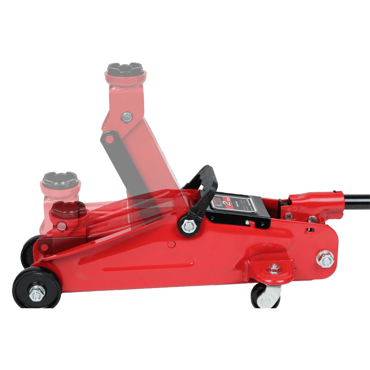 K Tool 63097A 2 Ton Trolley Floor Jack, Steel, Swivel Casters